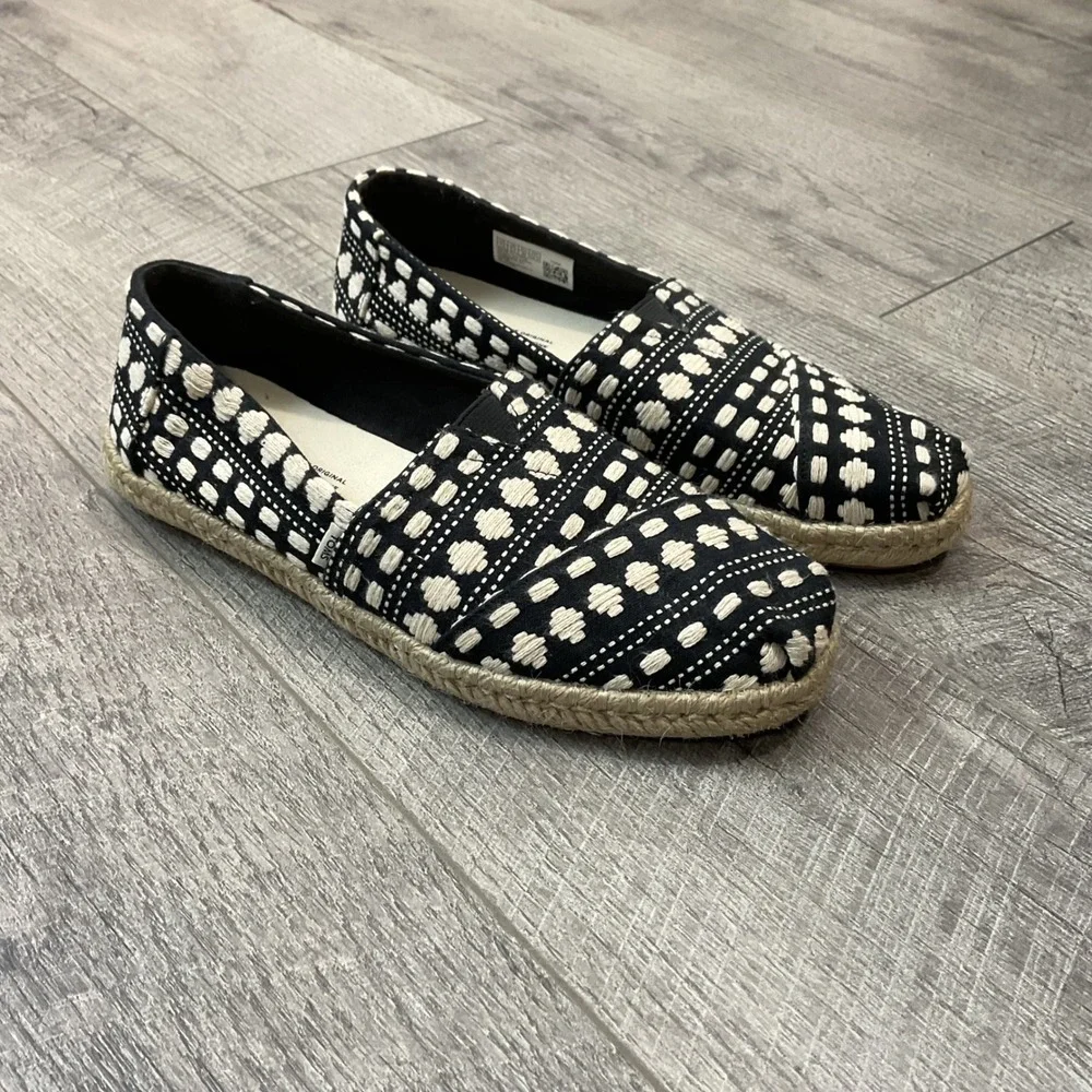 TOMS Alpargata Rope Espadrille Slip On Shoes Women's Size 7.5